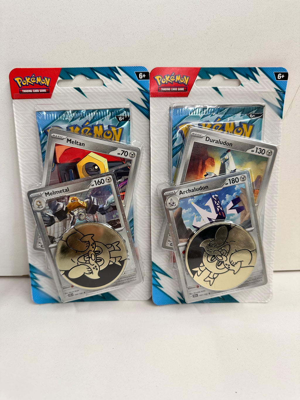 Pokémon TCG Journey Together Blister Pack Bundle 2 Packs Melmetal Archaludon