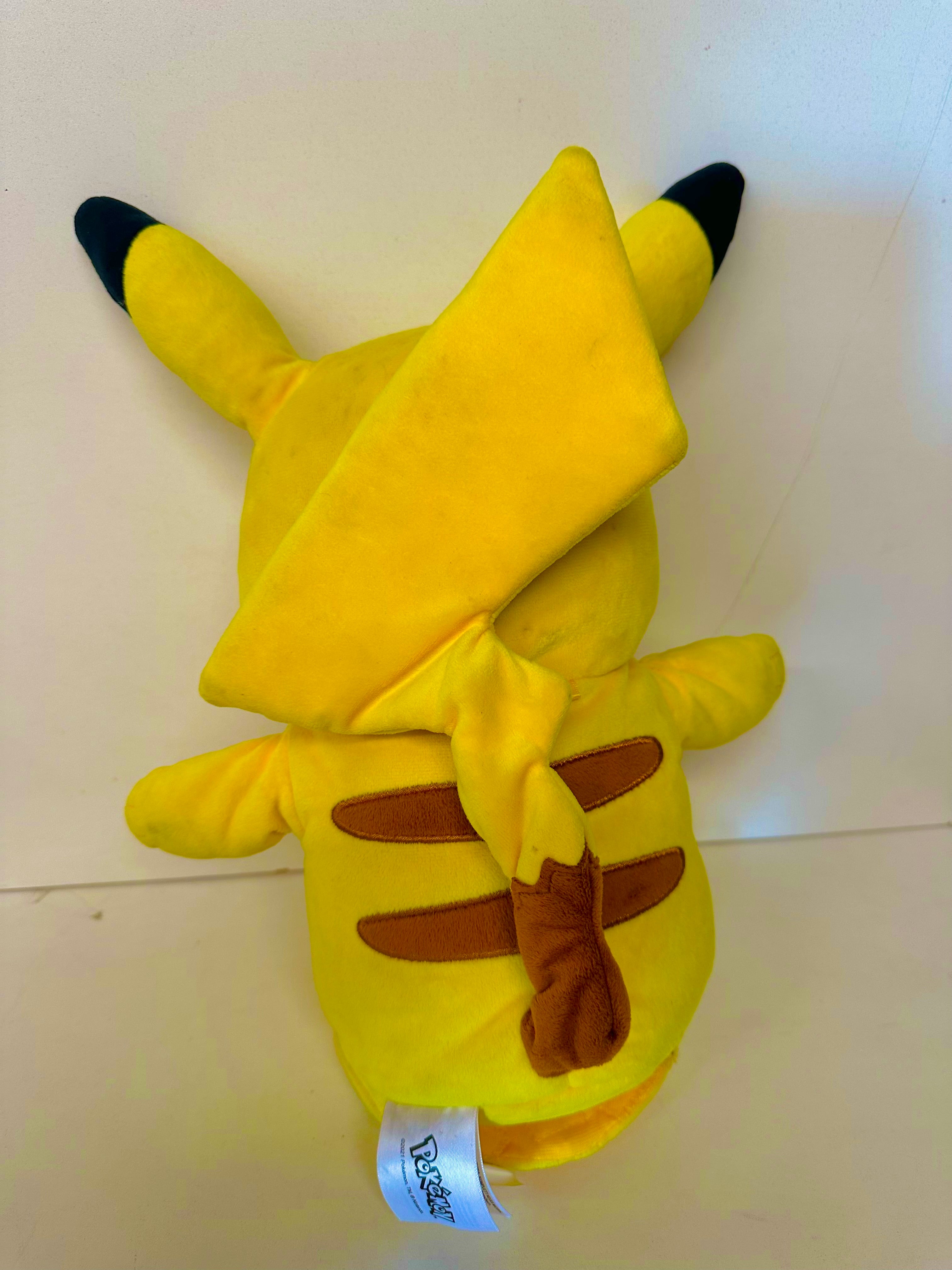 Pokemon Pikachu Talking & Light Up Power 13” Plush Stuffed Clean Tested Works