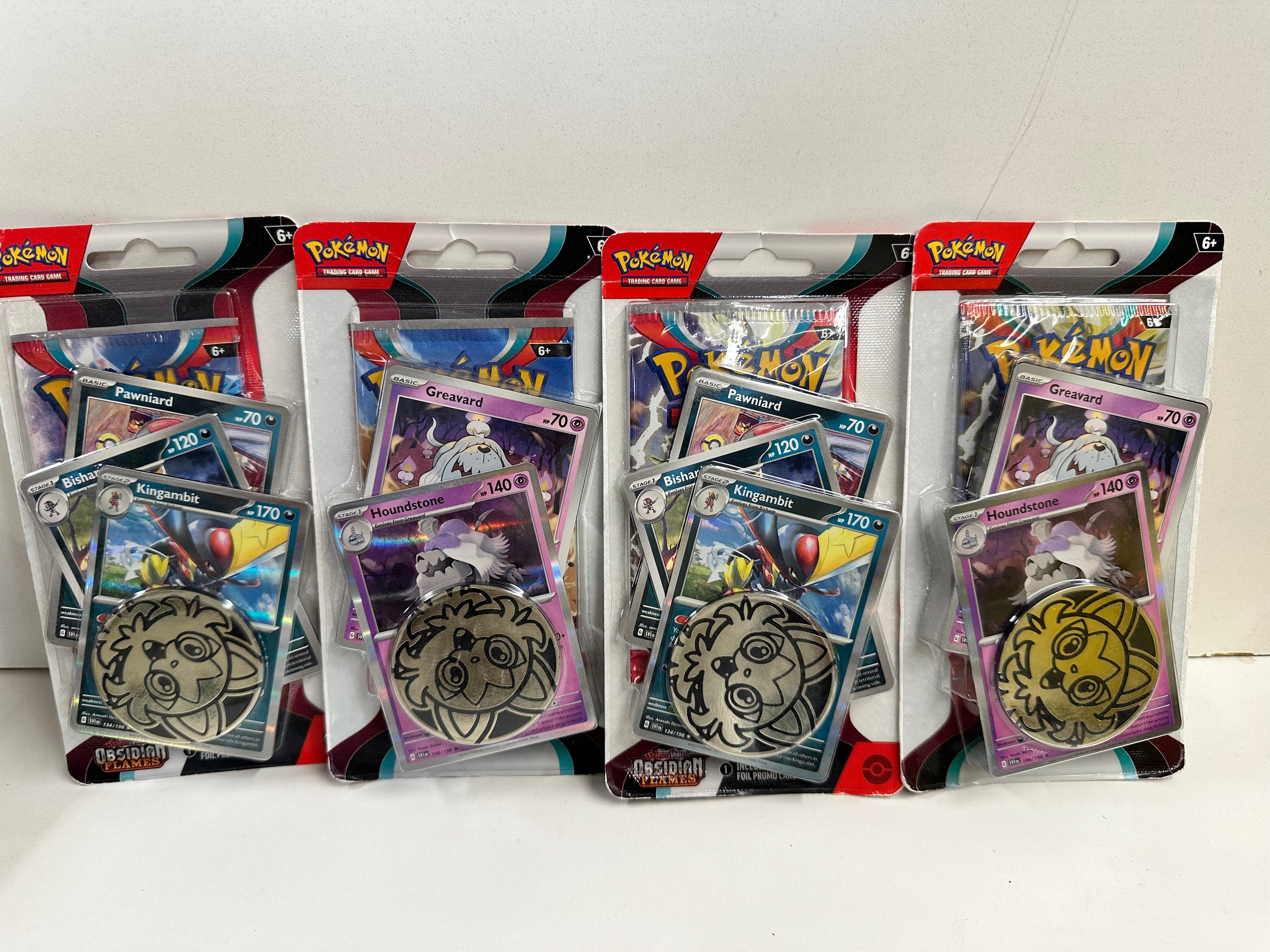 4X POKEMON TCG SCARLET & VIOLET OBSIDIAN FLAMES PACKS
