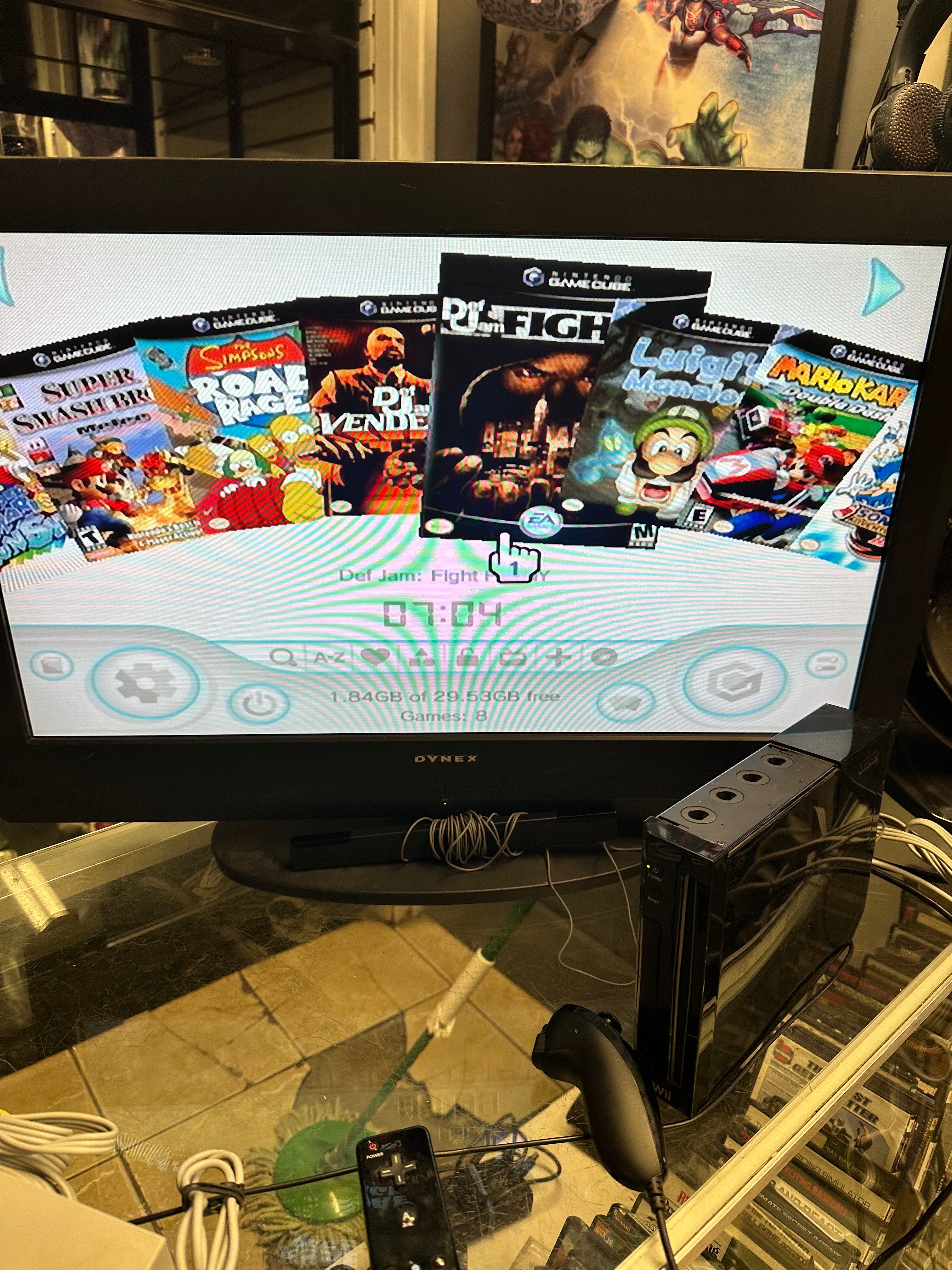 Jailbroken Black Wii with 11 Rare Valuable Wii Games & 8 Rare Valuable Game Cube Games