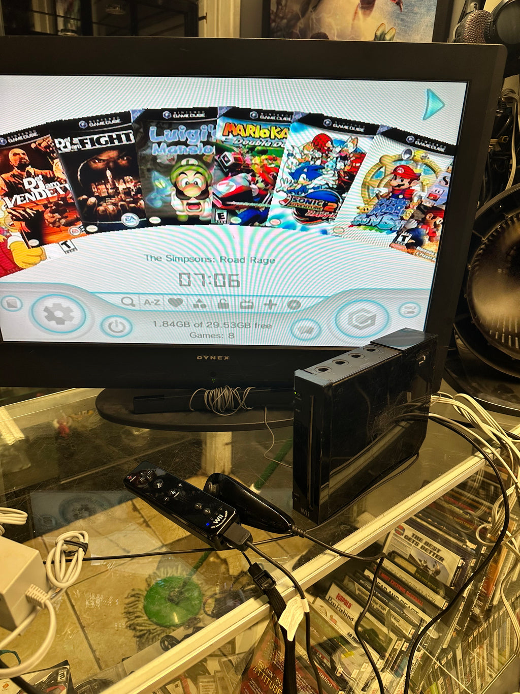 Jailbroken Black Wii with 11 Rare Valuable Wii Games & 8 Rare Valuable Game Cube Games