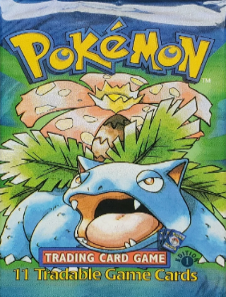 7x Mini Pokemon 1st Edition Booster Pack